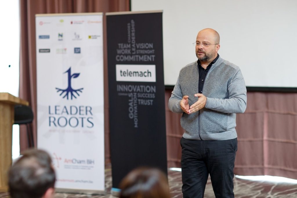 Kako postati lider i inovativno liderstvo u doba promjena – predavanje direktora Telemach BH učesnicima Leader Roots programa Ceo Telemach Bih Admir Drinic